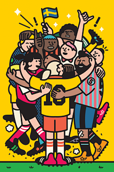 芬兰插画师 rami niemi 很好的将情绪融入到每一幅作品中,几年来积累