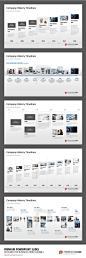 Company History Milestones in a Timeline PowerPoint Template  #presentationload www.presentationl...: