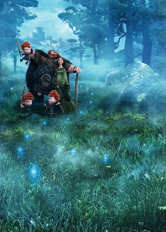 勇敢传说 Brave (2012) #Disney# #Pixar# #高清海报#-花瓣网
