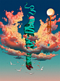 Olivier Bonhomme的插画欣赏-古田路9号-品牌创意/版权保护平台