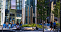 波士顿保诚保险中心的广场 Plaza at Boston’s Prudential Center  /  Myk-d :   Myk-d ：项目位于美国波士顿后海湾，文华东方酒店和海恩斯会展中心之间，这个中心城市广场是保德信零售和办公大楼888博伊斯顿的前门。突出了该场地的风模式，一系列不锈钢编织的灯柱，定义了广场。风叶片在光柱上旋转，并表示风的强度，变化的颜...