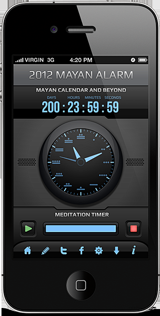 Mayan Alarm移动设备手机ui界...