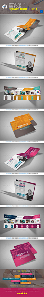 My Services - Tri-fold Square Brochure 1 - GraphicRiver Item for Sale