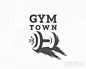 Gym Town哑铃logo设计