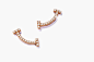 Tiffany & Co. T Smile Diamond Earrings In Gold