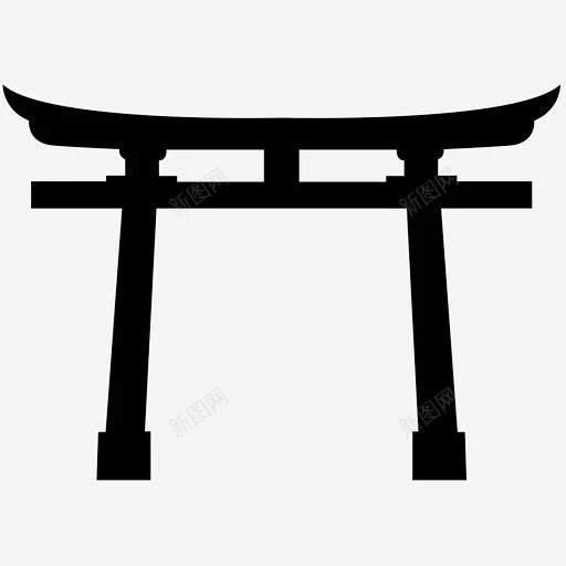 大门入口日本神殿图标 免费下载 页面网页 平面电商 创意素材-花瓣网