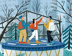 给青岛出版社画的杂志封面入围Hiii Illustration 2023