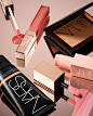 Photo by NARS Cosmetics on July 28, 2023. May be an image of one or more people, makeup, lipstick, pallette, cosmetics and text.