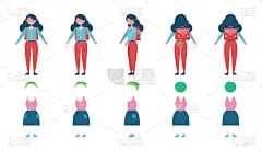 背包,女生,时装模特,衣服,毛衣,可爱的,裤子,鞋子,饰头巾,头发