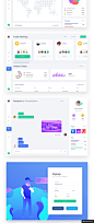 Web仪表板和后台表单统计UI界面模板模板UI设计