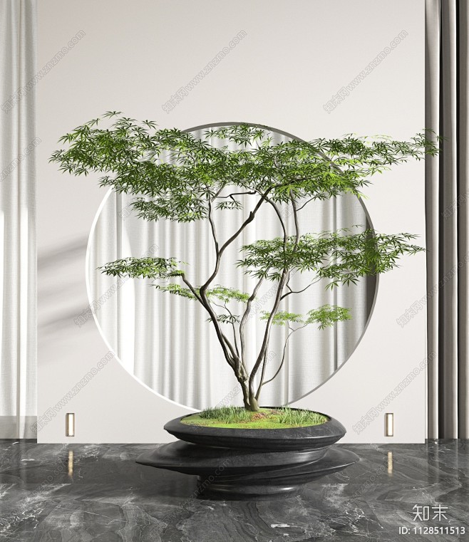 植物盆栽3D模型下载【ID:112851...