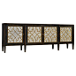 Perfect for displaying a lush floral arrangement or stowing board games and DVDs, this handsome credenza showcases 4 doors with fretwork overlay.   ...