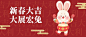 春节兔年新年祝福公众号首图