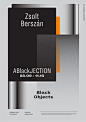 “Black Objects”, 2015, by bogdan ceausescu - typo/graphic posters
