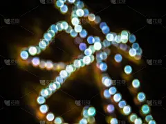 散焦娃娃圣诞灯装饰