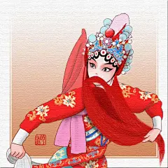 中华京剧卡通版壁纸欣赏
