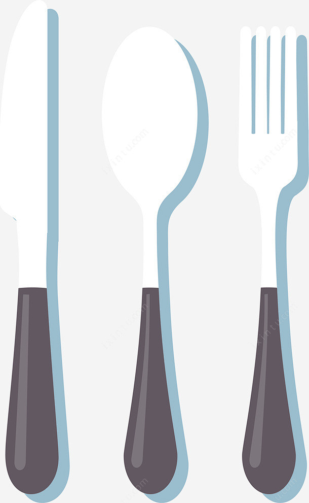 手绘各色各样美食刀叉集合矢量图高清素材页面设计图片免费下载页面