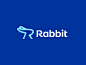 Rabbit Logo Design - Rabbit / Bunny / R monogram letermark animal animals appicon brand branding bunny clever design icon icons identity j u m p e d o v e r l a z y d o g logo monogram rabbit software symbol t h e q u i c k b r o w n f o x tech