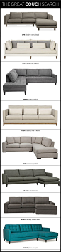 THE GREAT COUCH, SOFA, SECTIONAL SEARCH - MegBiram.com: 