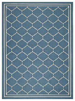 Safavieh Long Beach Rug, Blue and Beige, 8'x11' mediterranean-outdoor-rugs