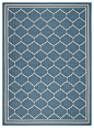 Safavieh Long Beach Rug, Blue and Beige, 8'x11' mediterranean-outdoor-rugs
