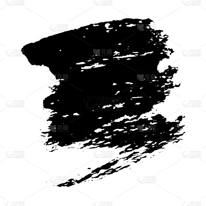 墨水、黑墨、墨渍、抽象污渍。孤立在白色背景上图片_白色背景图片素材-花瓣网