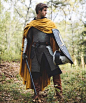 Knight's Cape - Medieval Linen Cloak