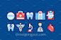 30个医疗保健医学科学生物学健康系列矢量图标素材 Medical Flat Icons Good for Logo :  