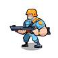 A bunch of animations for the Grunt unit in Miniguns: Assault! I&#;8217m gonna be posting a bunch of unit animations that I did for the game (that was only shipped in Canada) so stay tuned!
Animation by me!
Art by Ryan Hall