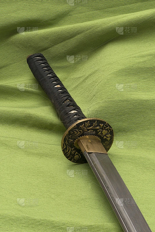 日本传统武士刀素材-花瓣网