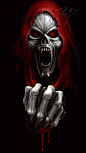 Sign in骷髅头 skull 死神 恐怖 吓人 惊悚 万圣节
