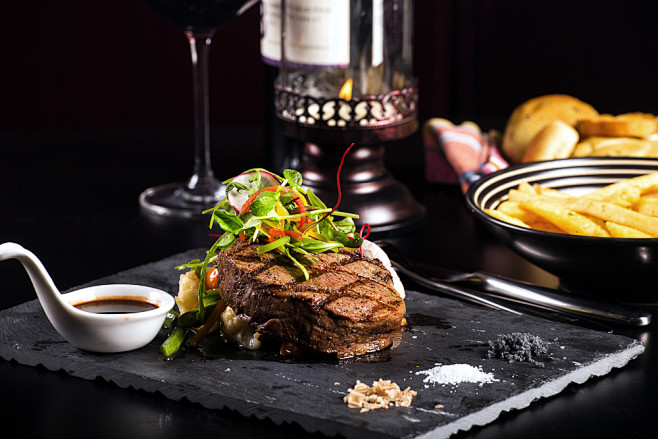 Food lobster steak medium-rare F&B food design salads salad beef ...