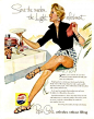 50年代優雅而浪漫的可樂廣告。
