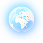 [美工云]蓝色星球高科技质感新闻开幕背景PSD设计模板_地球PNG：
