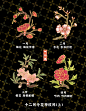 中国传统纹样之十二月令花神纹样（上）