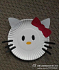 纸盘Hello kitty 。。。真美 @冬天里生出来的春天