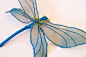 Soft Sculpture Dragonfly Wall Decoration by BlueTerracotta on Etsy