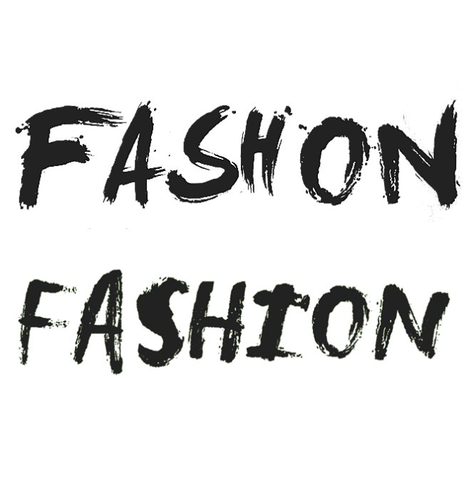 时尚FASHION笔刷字体