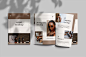 8个逼真a4宣传画册设计封面内页设计展示贴图psd样机模板 A4 Magazine Mockup插图