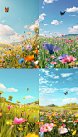 wood641681_3D_cartoon_depicting_a_beautiful_field_of_flowers_wi_323958c6-69fb-465c-96ec-cfa8fa74bee1