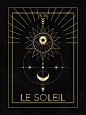 Le Soleil or The Sun Tarot Mini Art Print by cafelab