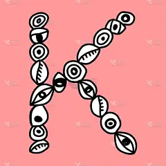 人的眼睛,卡通,反差,符号,英文字母k,手,信函,表格,高雅,矢量
