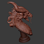 -DRAGO-, Maarten Verhoeven : -DRAGO- A little dragon bust I sculpted and recorded for MSI, (Inspired by their logo) I'm gonna release the stream in the near future through their channels. So you can follow it along from A to Z....