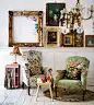 Green chair:
