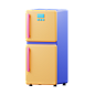 Fridge 3D Illustration