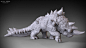 Gigathorn, Jia Hao : The digital sculpture of my Gigathorn creature.