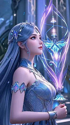 碧紫酱：#国漫美女 #斗罗大陆 #宁荣荣 #手机壁纸 #动漫推荐