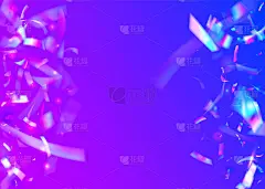 散景五彩纸屑。全息图的效果。明亮的艺术。独角兽。粉红色的金属背景。迪斯科庆祝壁纸。狂欢节纹理。模糊元