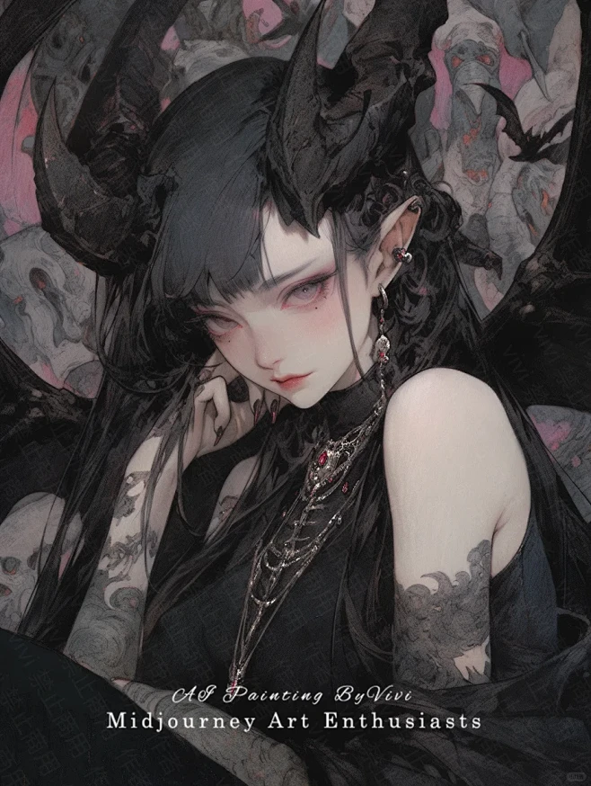 AI绘画_魅魔第二弹_1_AI绘画vivi_来自小红书网页版-花瓣网