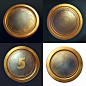 longtu2_Game_icon_a_gold_coin_retro_European_realistic_style